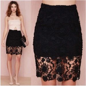 NASTY GAL Lace Skirt by Sugarlips